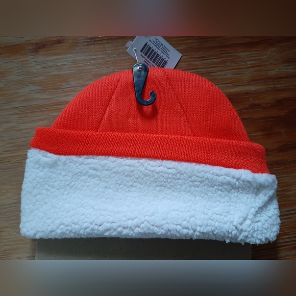 Sherpa Lined Beanie Toque ~ Neon Orange - Picture 2 of 2
